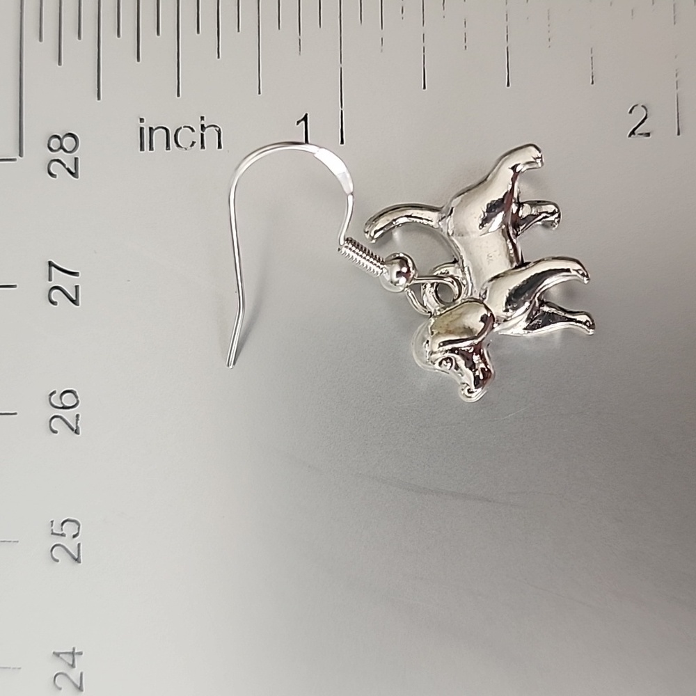 Dog Earrings 925S Post - Picture 5 of 5